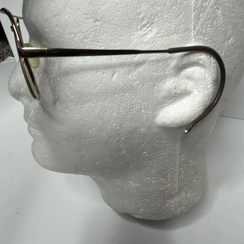 Lot Of 2 Vintage Lacoste Mens Aviator Pilot Eye Glass Frames ONLY Gold Tone